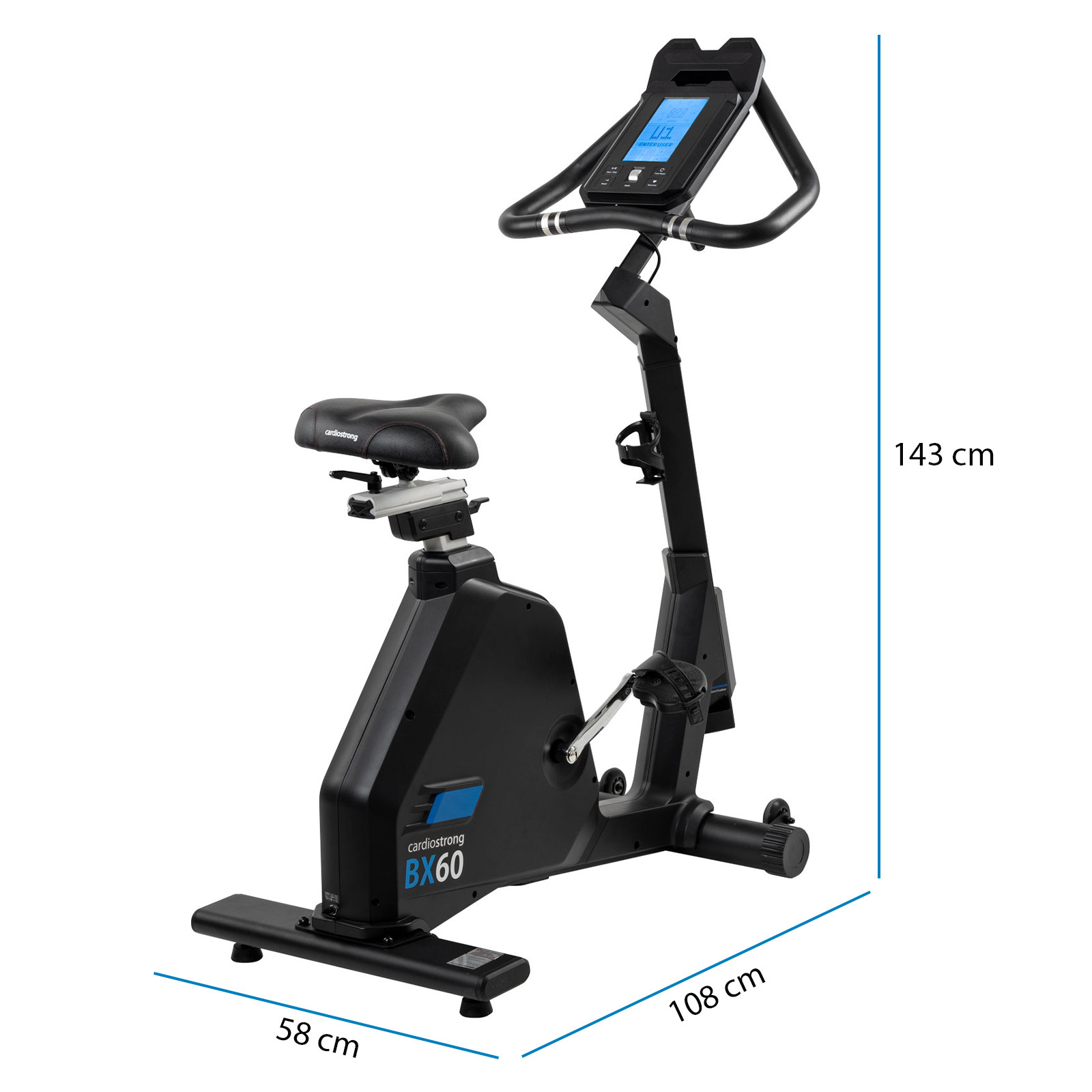 Cardiostrong 08990 Zdjęcie produktu - cst bx60 2 dimensions 1600