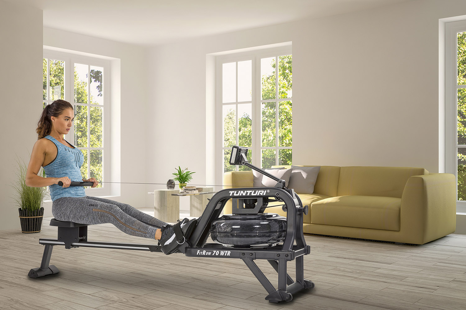 tunturi 17TFRW7000 Zdjęcie produktu - Wioslarz wodny Tunturi FitRow70 WTR 15