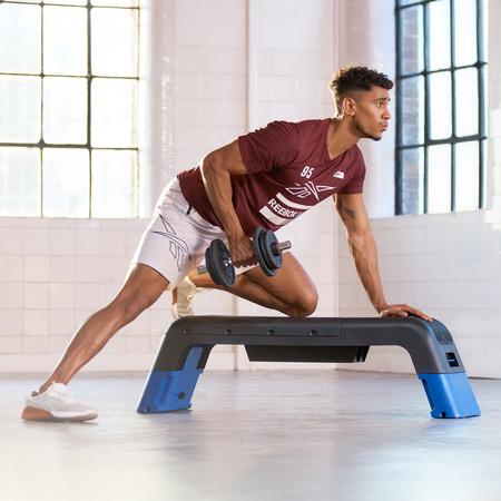 ŁAWKA TRENINGOWA I STEP 2W1 REEBOK DECK - NIEBIESKI