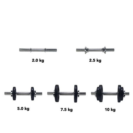 HANTLA ŻELIWNA REGULOWANA TUNTURI 10 kg