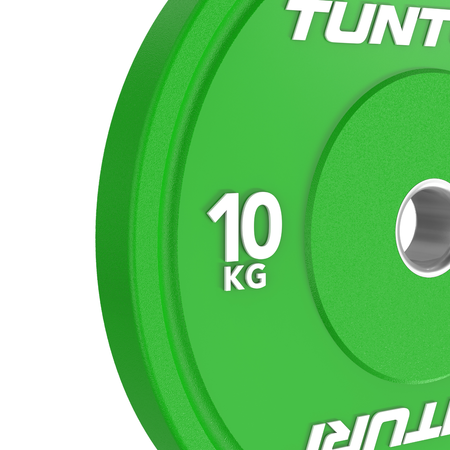 OBCIĄŻENIE TALERZ TUNTURI PLATINUM BUMPER PLATE ZIELONY, 10 KG