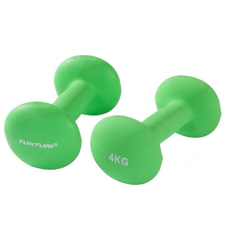HANTLE NEOPRENOWE TUNTURI NEOPREEN DUMBBELLS 2x4 KG