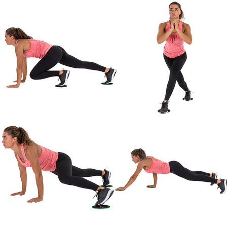 ZESTAW SLIDERÓW I GUM TRENINGOWYCH TUNTURI RESISTANCE & CORE SLIDERS