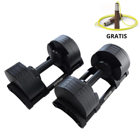 HANTLE REGULOWANE KETTLER HOI VARIO DUMBBELLS 220 20 KG (2 SZT.)