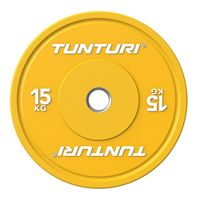 OBCIĄŻENIE TALERZ TUNTURI PLATINUM BUMPER PLATE ŻÓŁTY, 15 KG