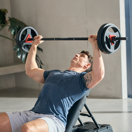 ŁAWKA TRENINGOWA I STEP 2W1 REEBOK DECK - CZERWONY