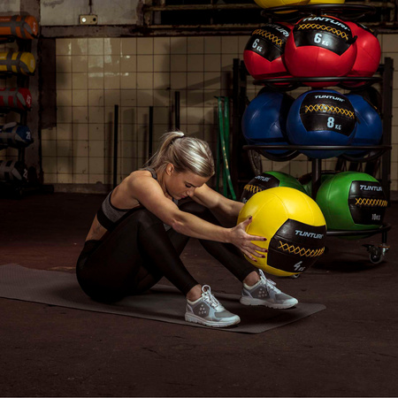 PIŁKA LEKARSKA TUNTURI WALL BALL 10KG GREEN